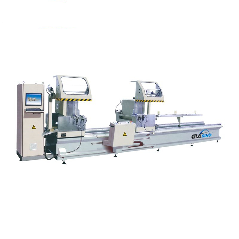 Aluminum windows production line double head aluminium profile cutting machine with CE