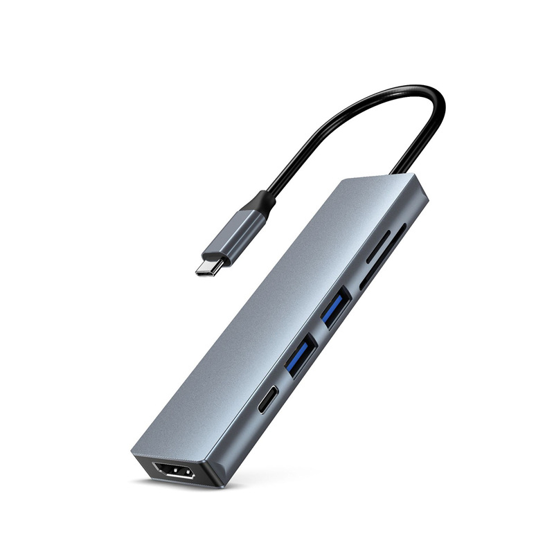 2021 USB C концентратор 6 в 1 Type-c USB концентратор до Мульти USB 3,0 HDMI адаптер док-станция для MacBook Pro Аксессуары