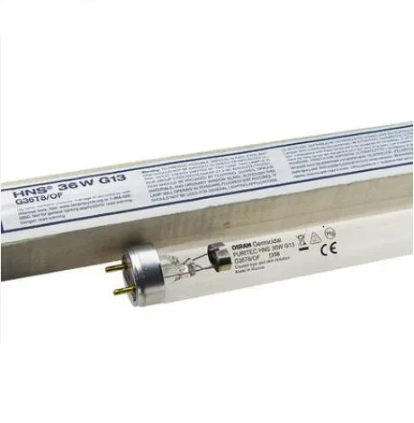 Quartz UVC T8 36W germicidal lamp tube light 120cm for home