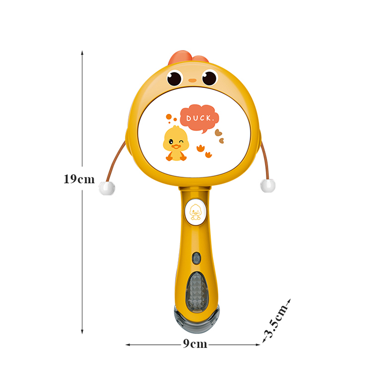 Best Choice Chick smooth edges switch sound baby toys rattle drum with window box