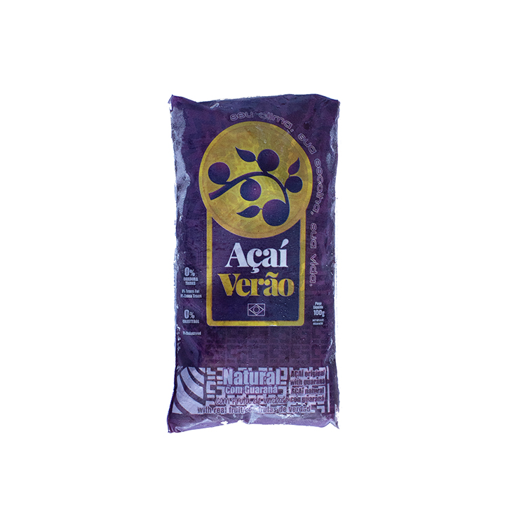 Fresh Tasty Frozen Acai Pulp Original with Guarana Acai Berry Puree Without The Ice Cubes