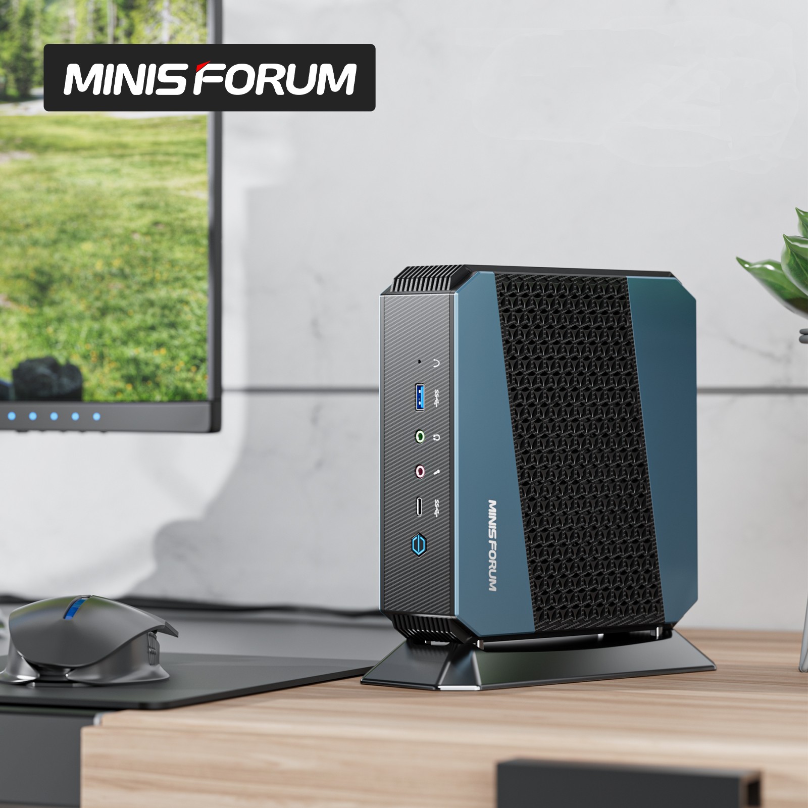 Мини-компьютер Minisforum HX90 AMD Ryzen 9 5900HX Win11 Pro WiFi 6 DDR4 8 ГБ * 2 ОЗУ 512 ГБ SSD мини игровой ПК