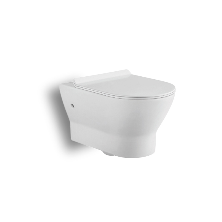 Medyag YGZ-172 Factory Bathroom Inodoro 180mm Roughing-in Elongated Ceramic Ware Rimless Wall Hung Toilet