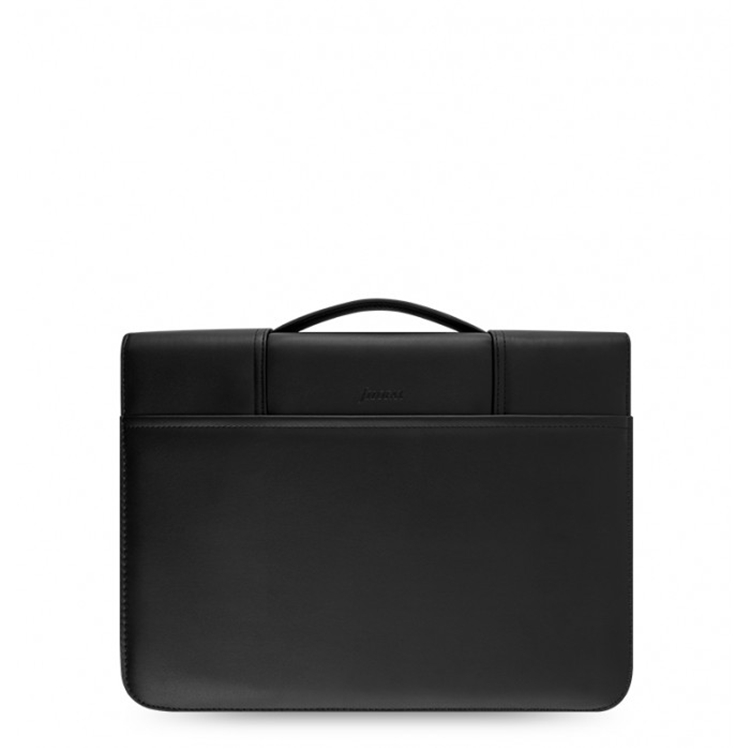 Professional File Collection 4 Ring Binder Zipped Portfolio Leather A4 with Handle