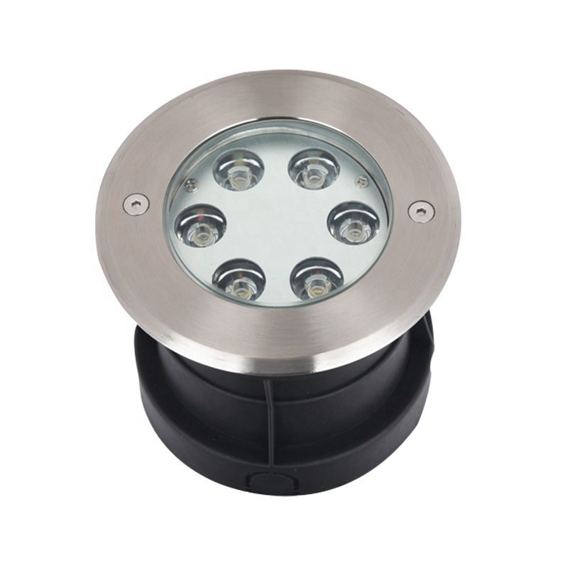 Buried Underwater Ground Lamp Multi Color Waterproof IP68 6W RGBW Led Recessed Swimming Pool Light for Pond Aquarium
