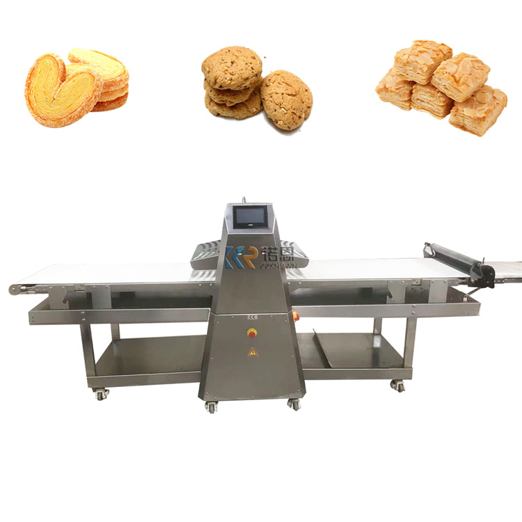 Automatic Bakery Croissant Pizza Dough Sheeter Reversible Belt Puff Pastry Machine