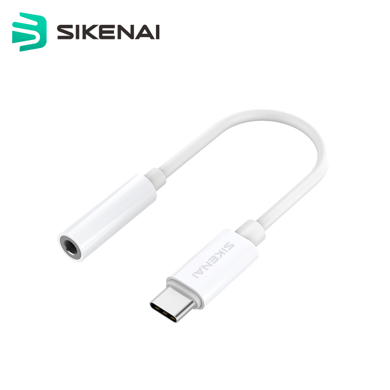 Адаптер для наушников Sikenai с usb на type-c и штекером 3,5 мм