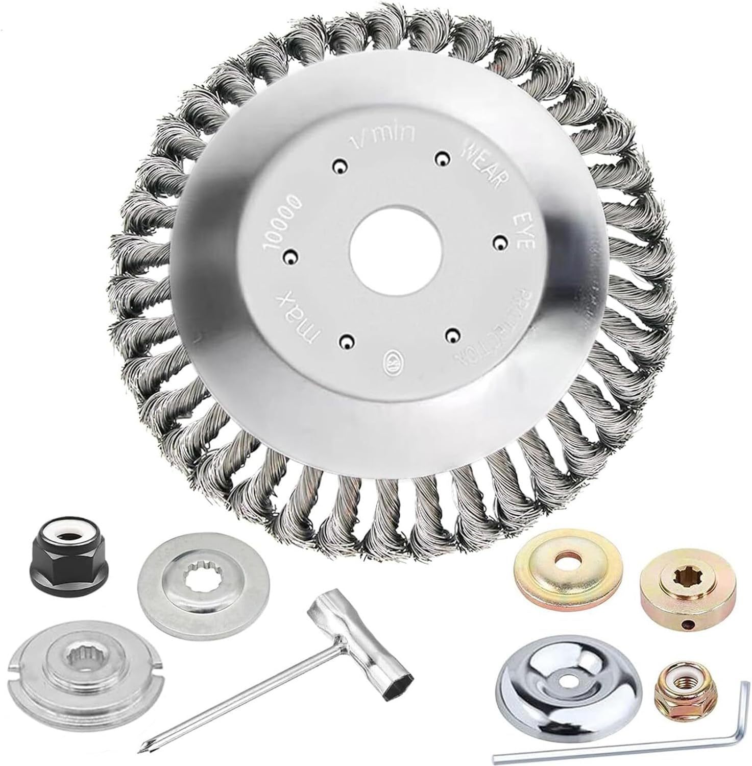 Heavy Duty Stainless Steel Wire Brush for Rust and Paint Removal Steel Trimmed Head