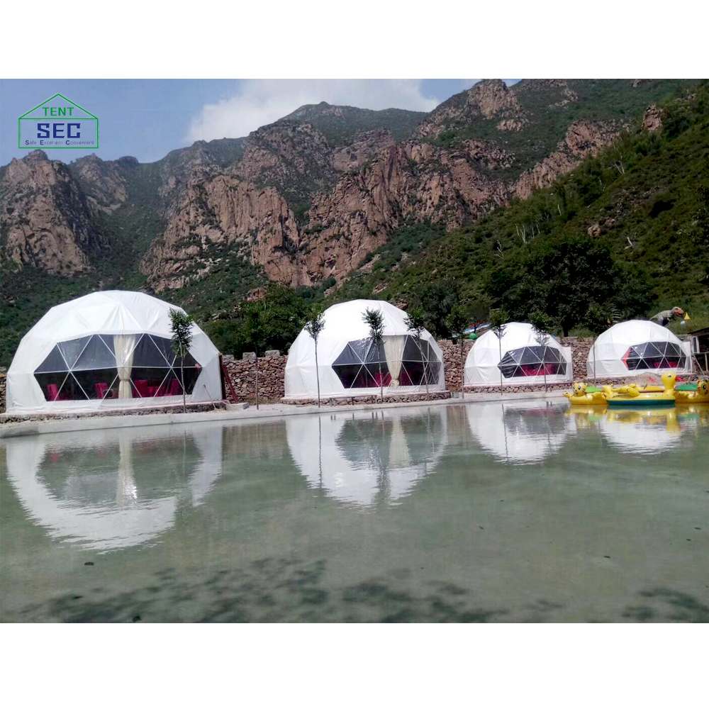 Отель dia.6m Жилая чистая igloo дом геодезический купол палатка зима