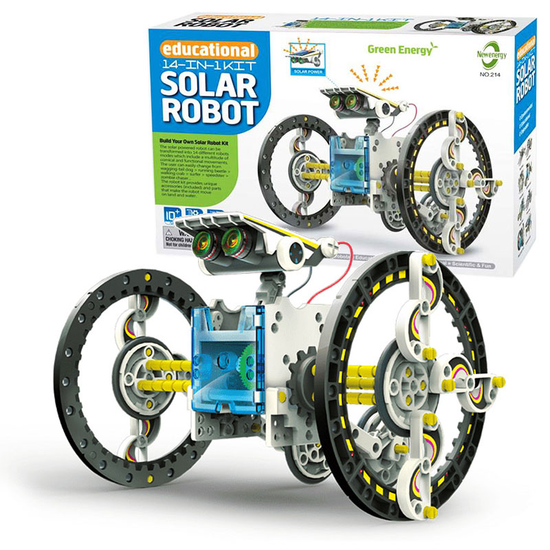 13 in 1 DIY educational kids stem toys solar robot toys