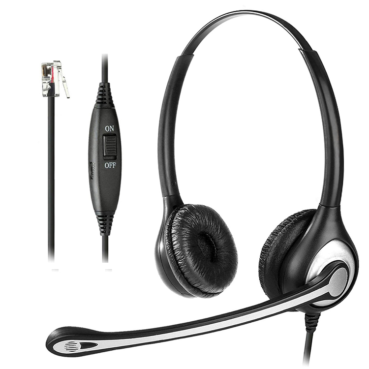 Comfortcomms Binaural Call Center RJ телефонная гарнитура для ip-телефона