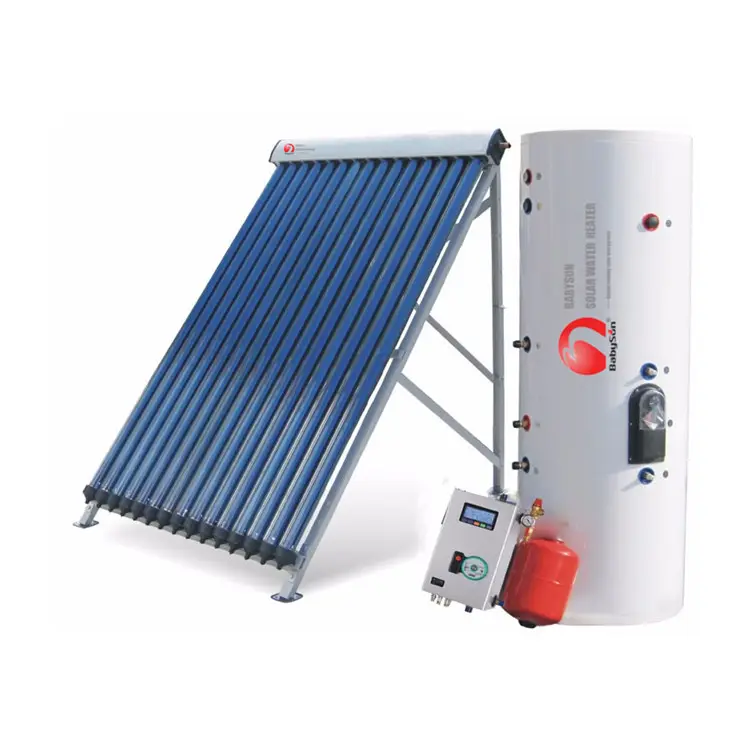 2020 New Product China Manufacturer Split Heat Pipe Solar Water Heater System