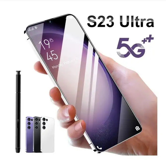 Смартфон S23 Ultra 6,8 HD 5G Celulares 16GB + 1TB Dual Sim 6800 мАч 48MP + 72MP разблокированный мобильный телефон оригинальный Android сотовый телефон