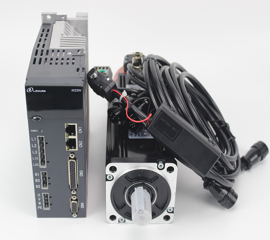 17 бит Nema24 400w 60 мм 200 ~ 240 В однофазный/3ph Servo Мотор и привод комплект с тормозом