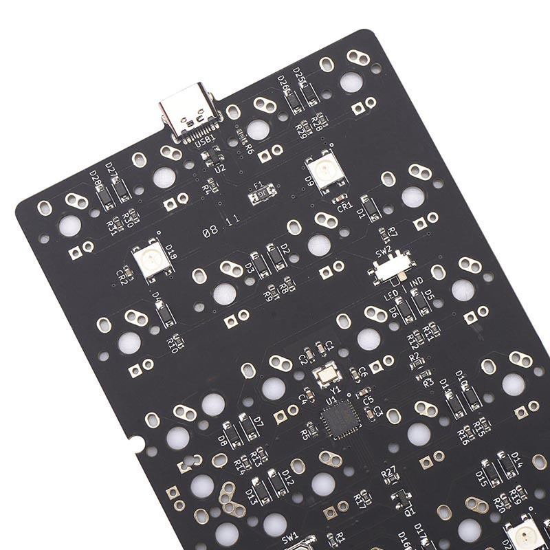 Клавиатура pcb hot swap, механическая клавиатура pcb hotswap поддерживает несколько 60% 65% 75% 80% макетов изготовление на заказ Pcba