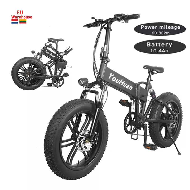 Европейский склад 20 дюймов 36 в 500 Вт Электрический Fatbike складной 10.4Ah литиевая батарея электрический велосипед