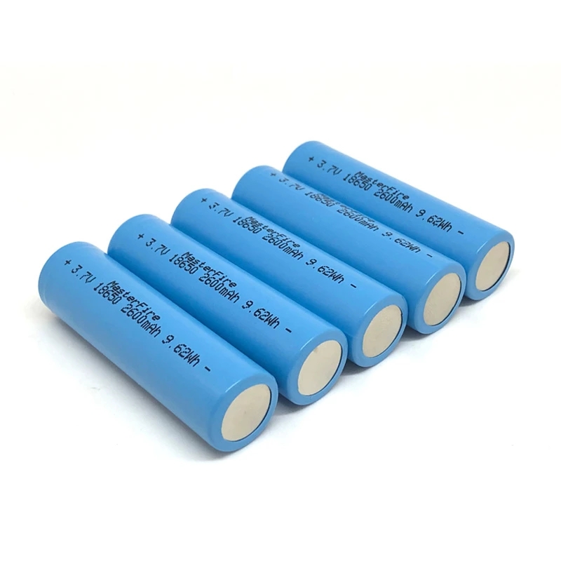 MasterFire 18650 2600mah 3.7V 9.62Wh Rechargeable Lithium-ion Battery Li-ion Batteries Cell For Flashlights Torch