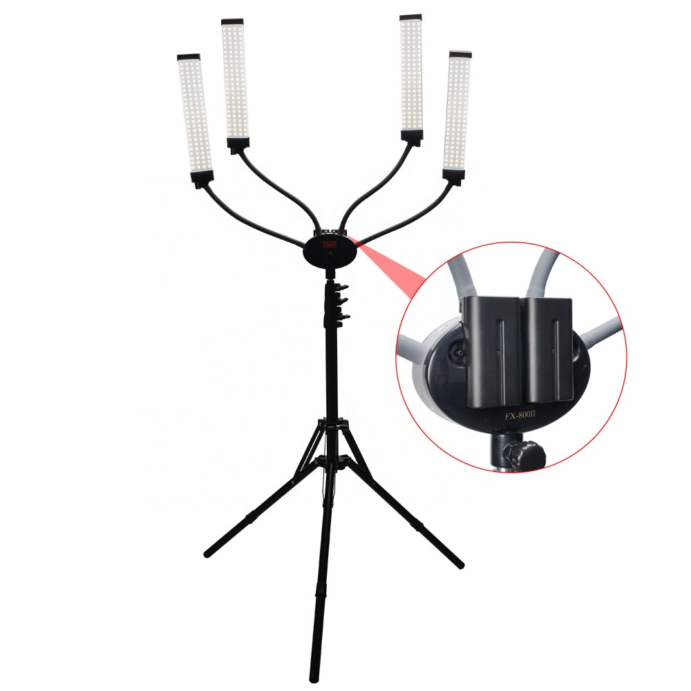 four arms battery led light 90W photographic lighting beauty salon spa lamp for eyelash extension nail art