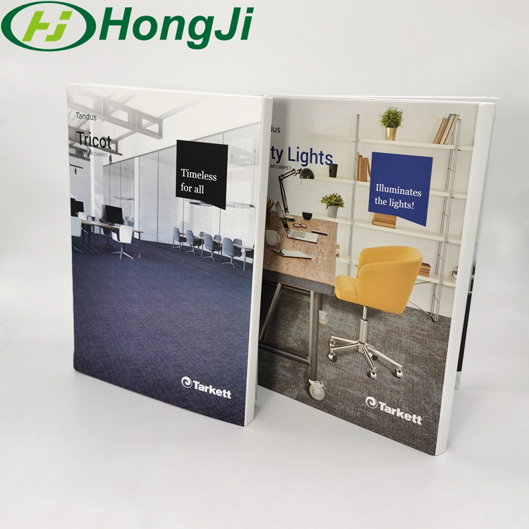 Durable Fabric Cardboard Paper Cover Binders With Company Logo Customize Printing