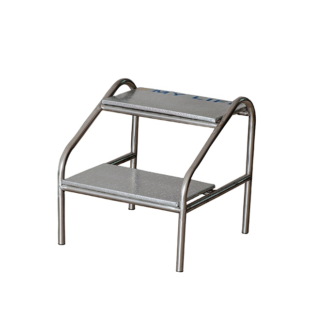 Hospital Home Care Nusing Patient Medical Aluminium Alloy Hospital Double Foot Step Stool