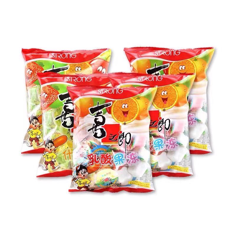 Hot sale jelly mixed fruit shape assorted jelly & pudding fruit snacks