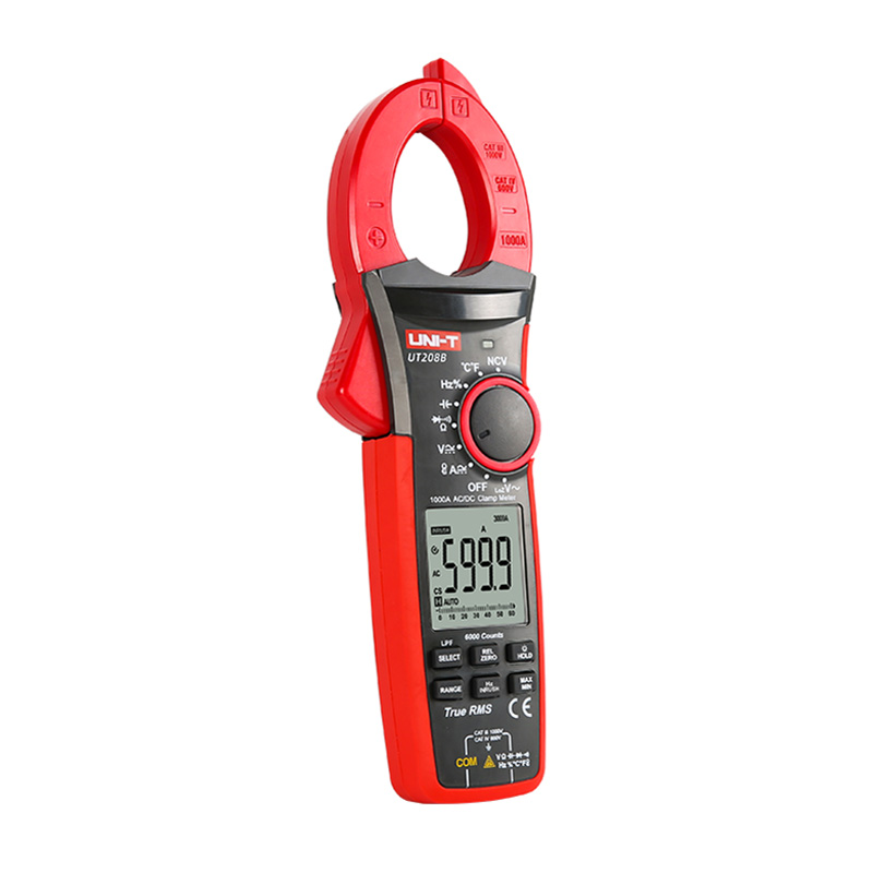 UT208B uni-t power digital clamp meter multimeter ac dc current ampere meter