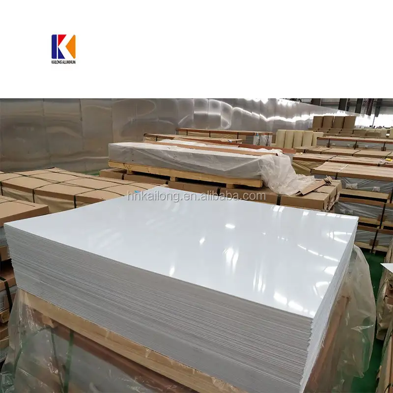 1mm 0.45 mm 0.65mm  thickness Pure white/ Glossy White sublimation blank aluminum sheet