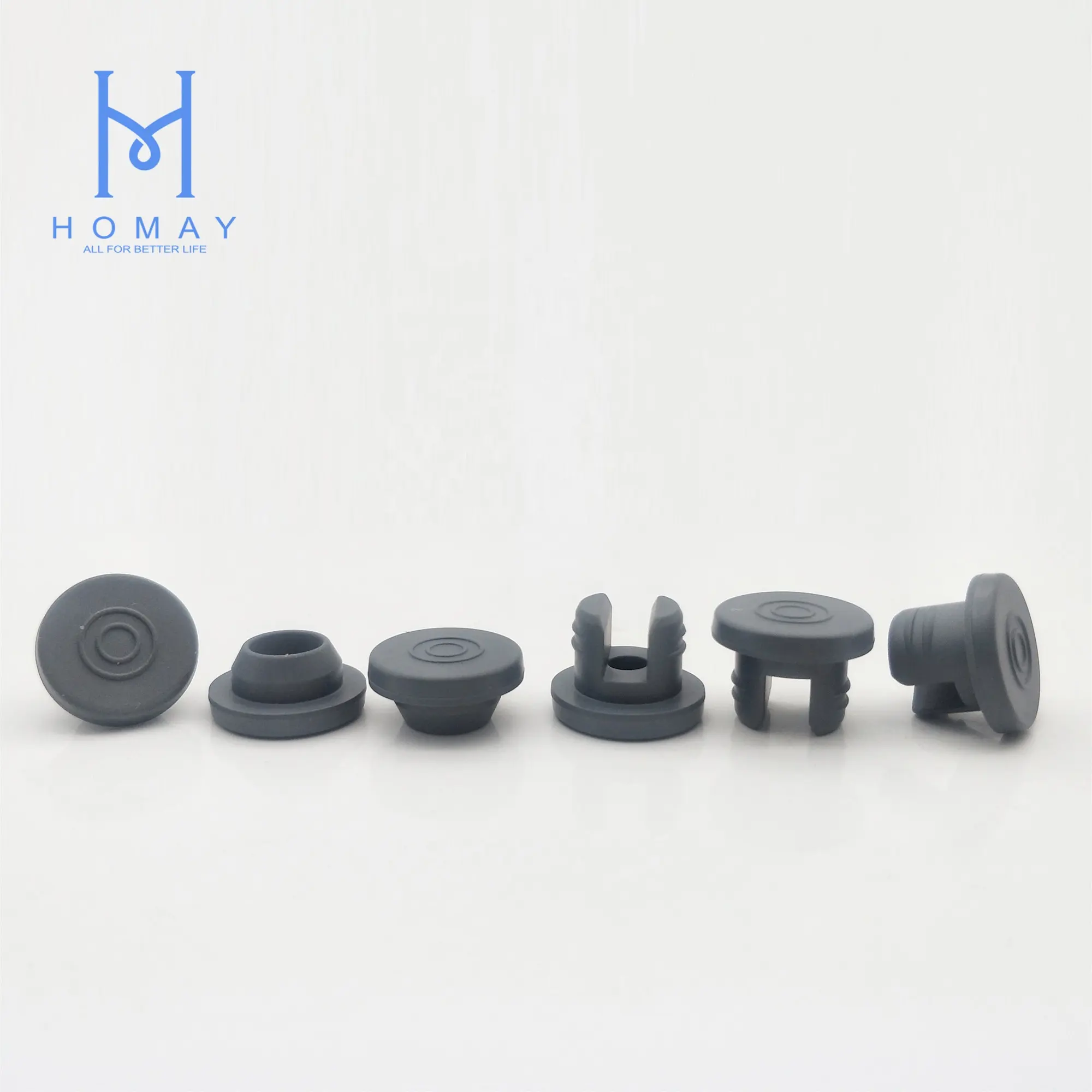 High quality 13mm 20mm 32mm  medical injection rutyl rubber stopper for pharmaceutical glass vials