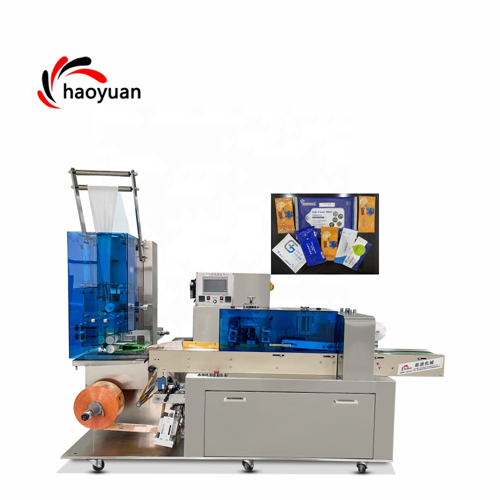 JBK-260 Haoyuan Automatic Single Adult Baby Wet Wipes Wet Tissue Making Cutting Making Packing Machine