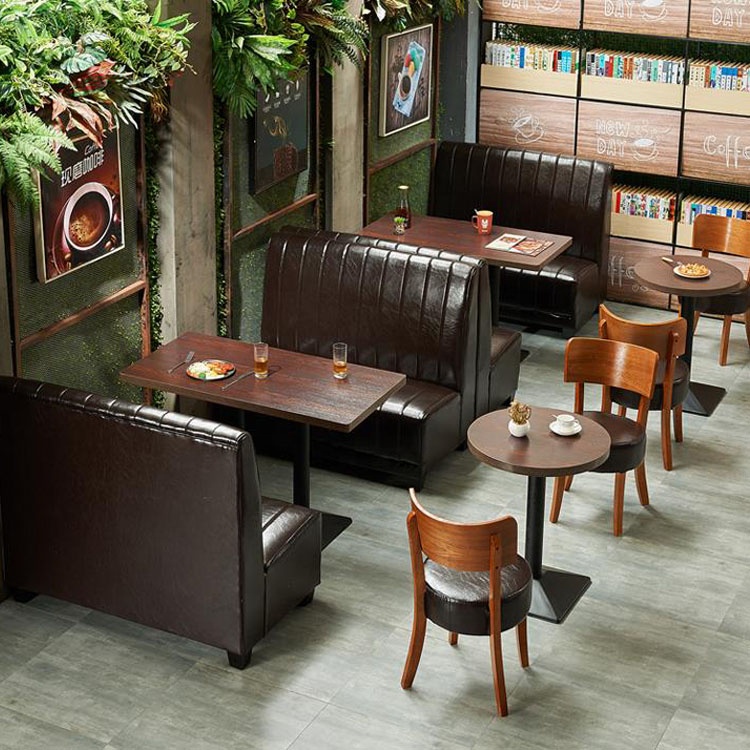 restaurant furniture dining table and chair melamine or wood material