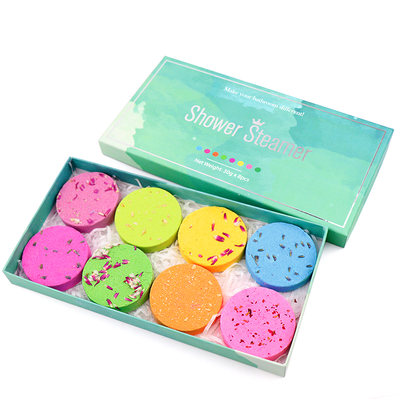 Organic Natural Pure Essential Oils Fizzers Shower Bomb Tablets Organic Natural Eucalyptus Shower Steamers for Aromatherapy