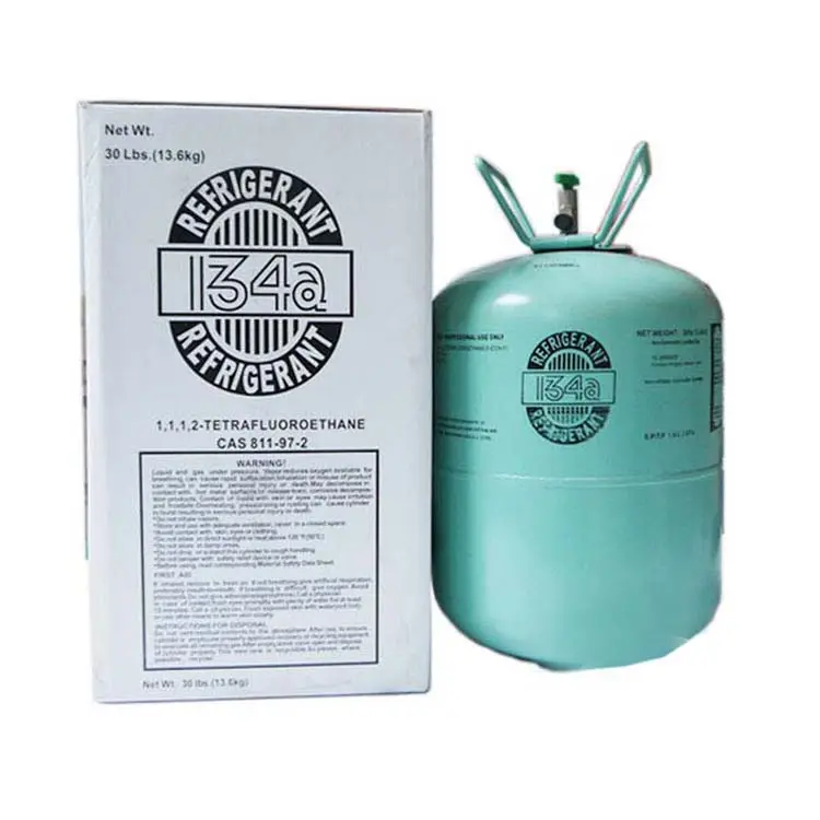 Refrigerant gas r134a, r404a, r410a in CE refillable cylinder