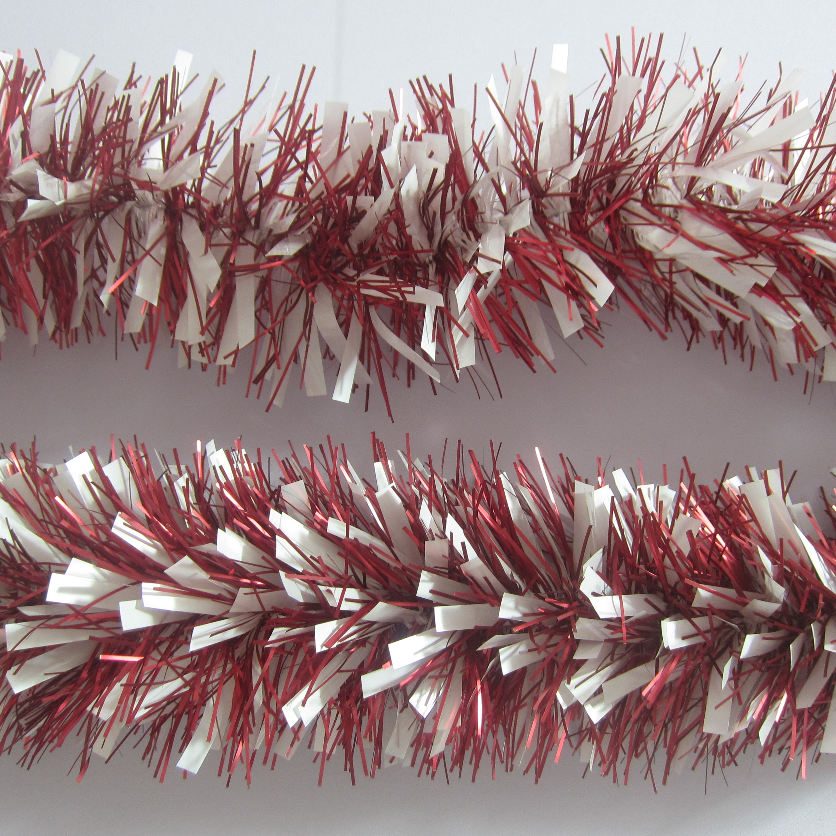 Holiday colored Christmas decoration tinsel indoor and outdoor Christmas decoration tinsel garland