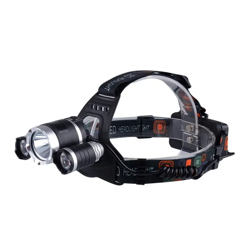 Hot Sale 5000lm 30 Watt 3 pcs XML T6 LED 4 Modes Powerful Rechargeable 3 Led Headlamp