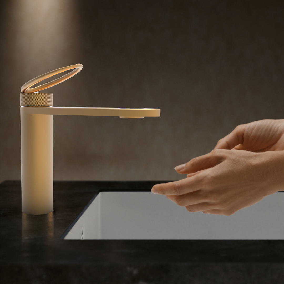 Empolo new products design luxury bathroom basin faucet gold brass hotel wc Water mixers taps