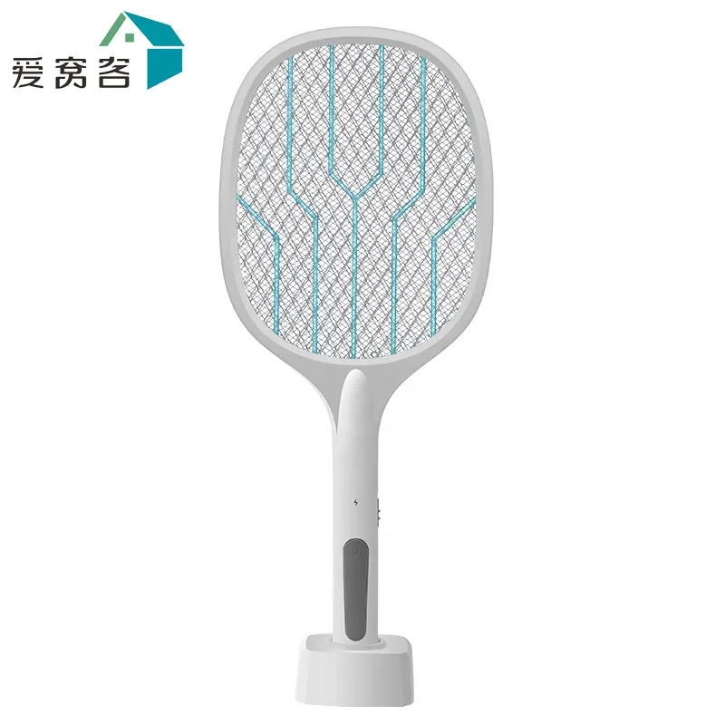 Rechargeable 2 In 1 With Base Electric Fly Mosquito Killer Swatter Pest Control Mosquito Bat