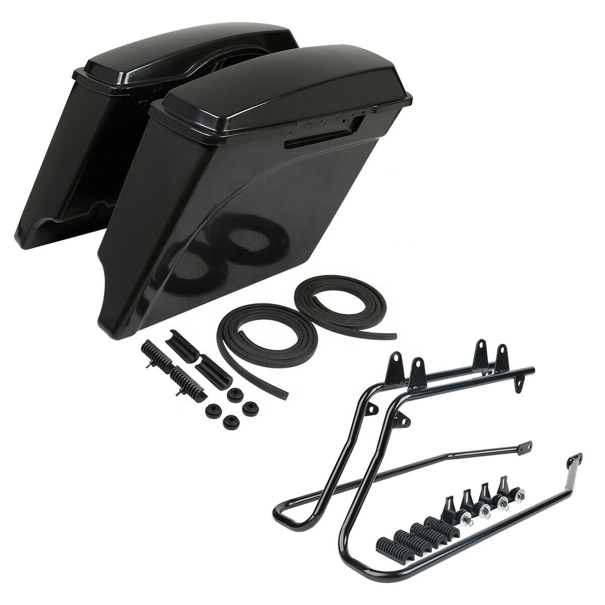 TCMT для Harley Saddlebag XF111515-UP + 100 неокрашенные удлиненные сумки, конверсионный кронштейн, подходит для Harley Softail 86-13
