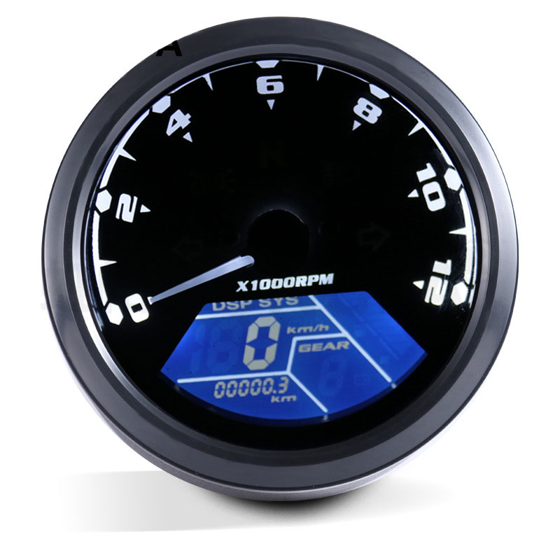 Новый инструмент для мотоцикла PowwerMotor, Тахометр для мотоцикла с ЖК-дисплеем
