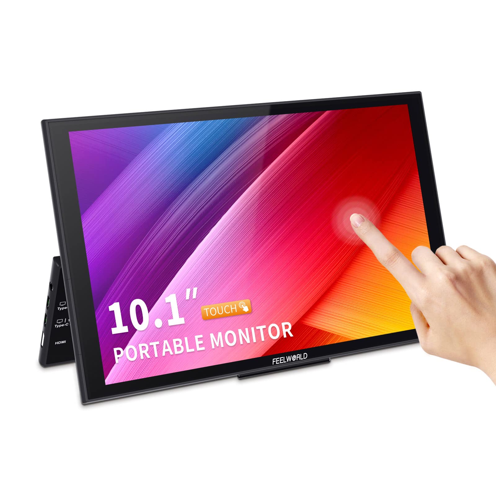 Портативная внешняя двойная полнофункциональная фотопанель DH101 с 10 дюймовым USB монитором, IPS панель для Feelworld