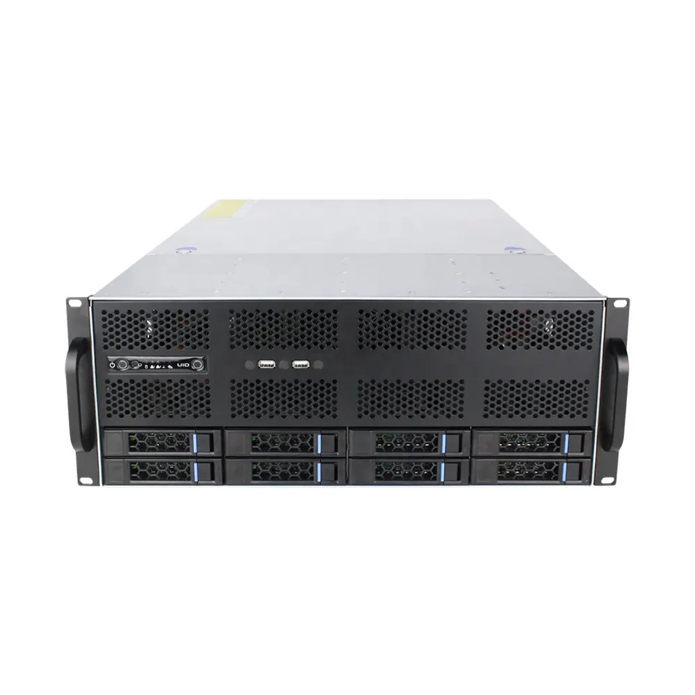 Toploong 4u 8bays Hot Swap Server Case for Nvr/nas Micro Atx Form Factory New Style Rack with Fan CN;GUA ESATA Stock