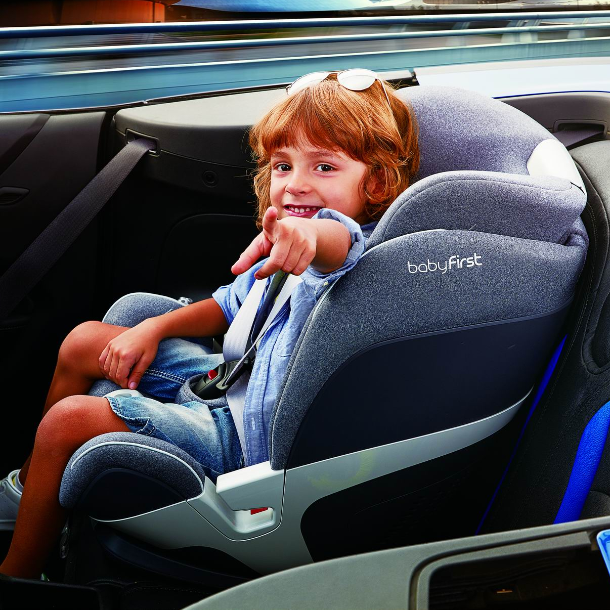 Удобные детские автомобильные сиденья Группа I + Ii + Iii с Isofix и Top Tether R542B