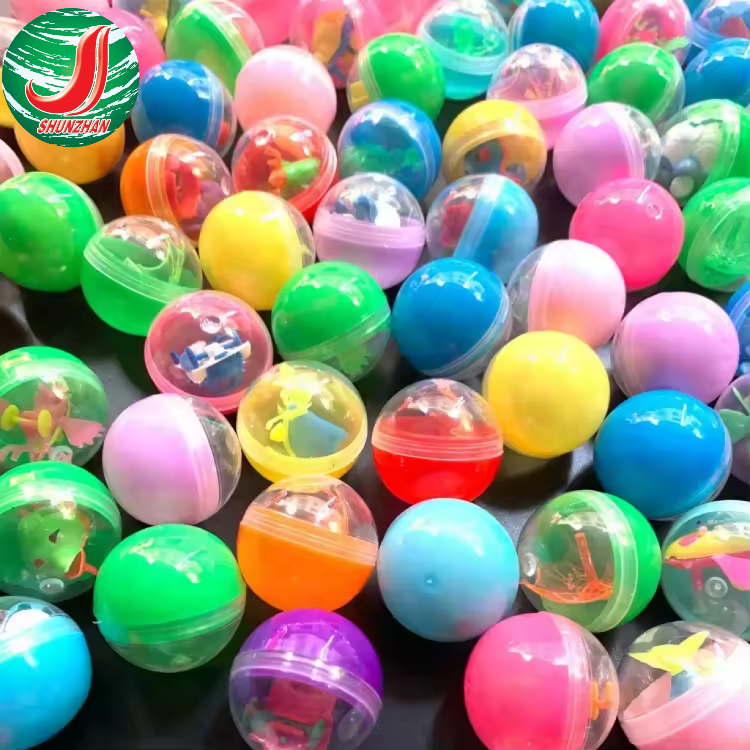 32MM Vending Machine Transparent Color Surprise Egg Plastic Empty Capsule Toy