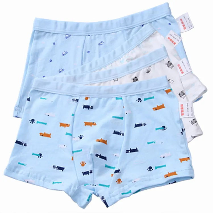 OEKO-TEX cotton kids underwear 4-pack cartoon print boys boxer briefs