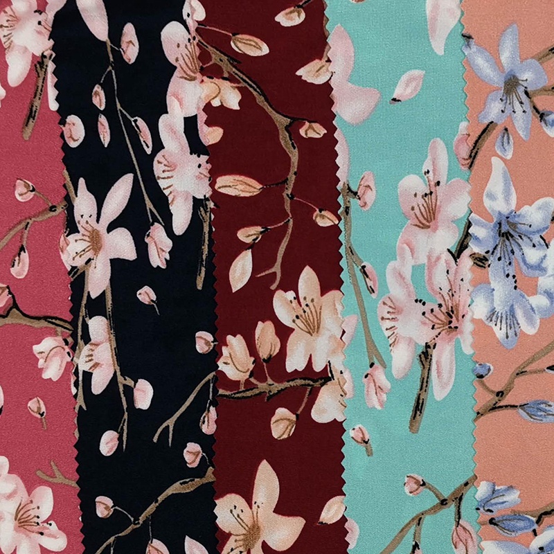 ESSE TEXTILE 75D DTY 2 сторона кисти печати спандекс ткань для платья tela dbp полиэстер
