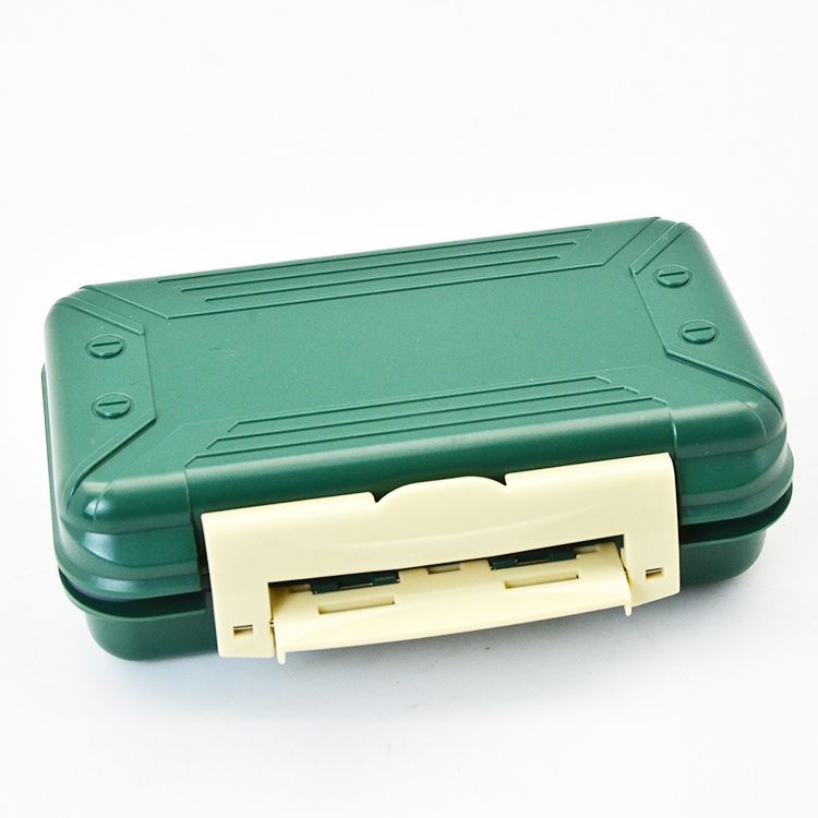 16 Compartments ABS Plastic Green Waterproof Portable Accessories Case Fishing Tackle Storage Hook Lure Box