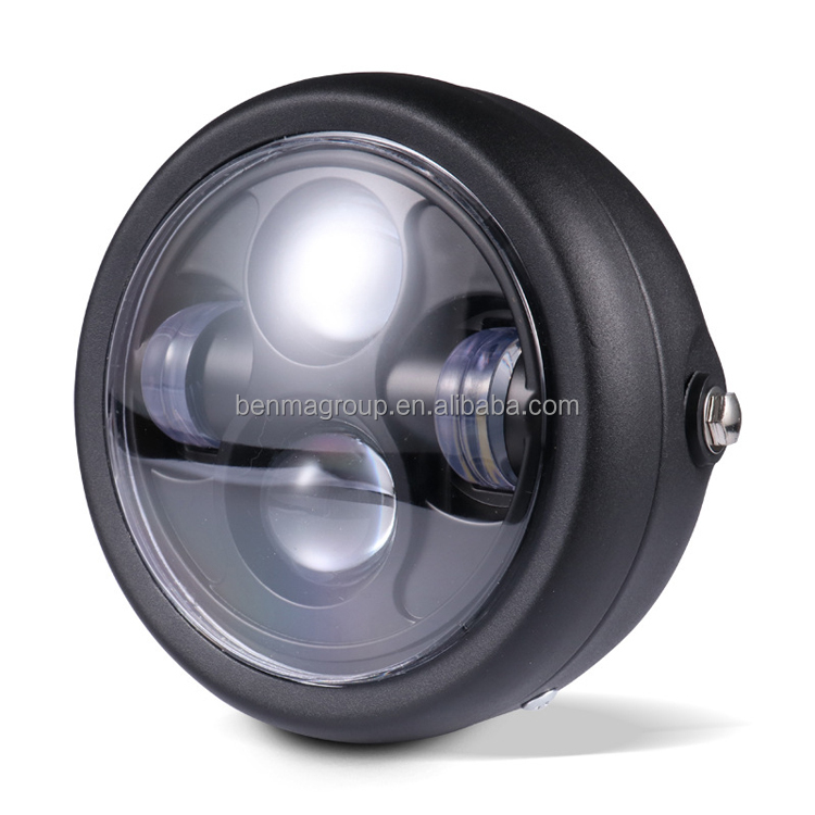 Vantage motorcycle accessories 5.75 inch Round headlamp Motorcycle Headlight for cafe racer