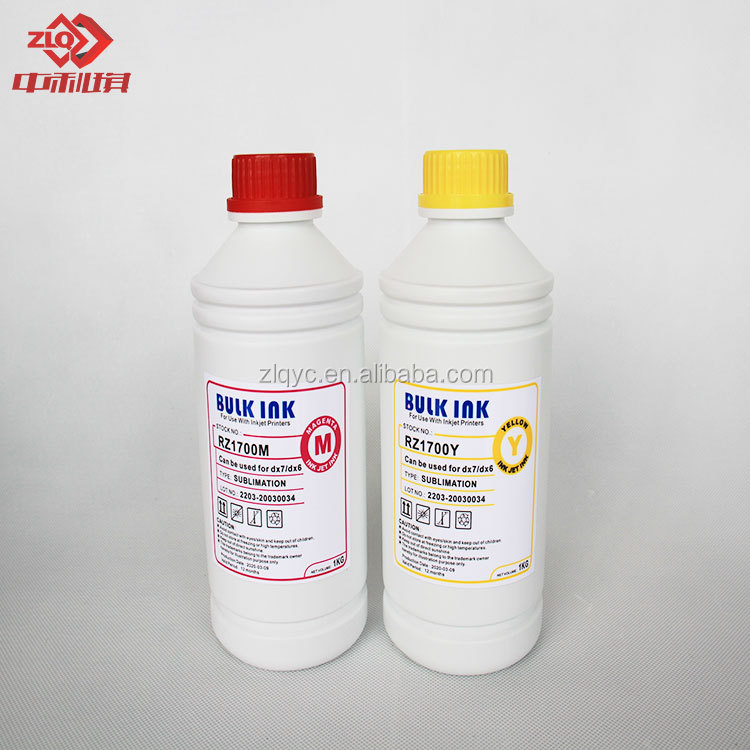 dye sublimation inks for Epson inkjet printers with cheap price 1L packing 