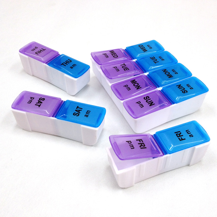 MM-PB019 Съемная 14 Пластиковая Капсула дополнения Чехол 7 дней Am/Pm коробки таблетки Лекарства ящик для хранения