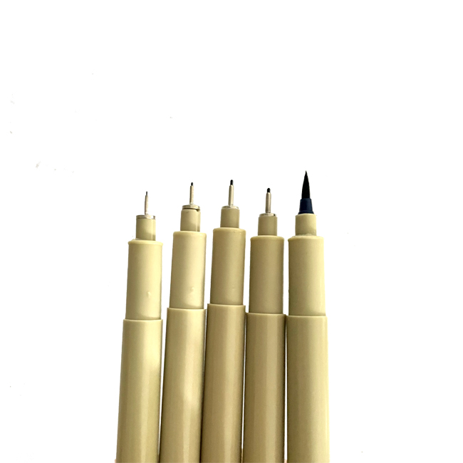 Stationery smooth cartoon design liquid liner pen custom waterproof pen liner student office signature needle pen