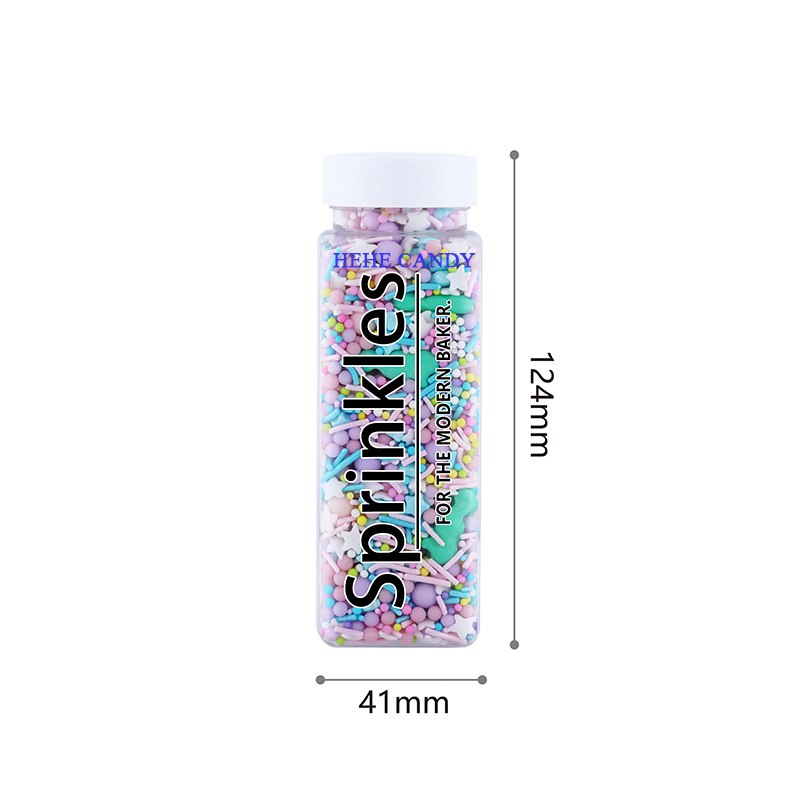 150g bottles jimmes mix confetti candy OEM wholesale bake ingredients edible decoration sprinkles candy for cake decoration